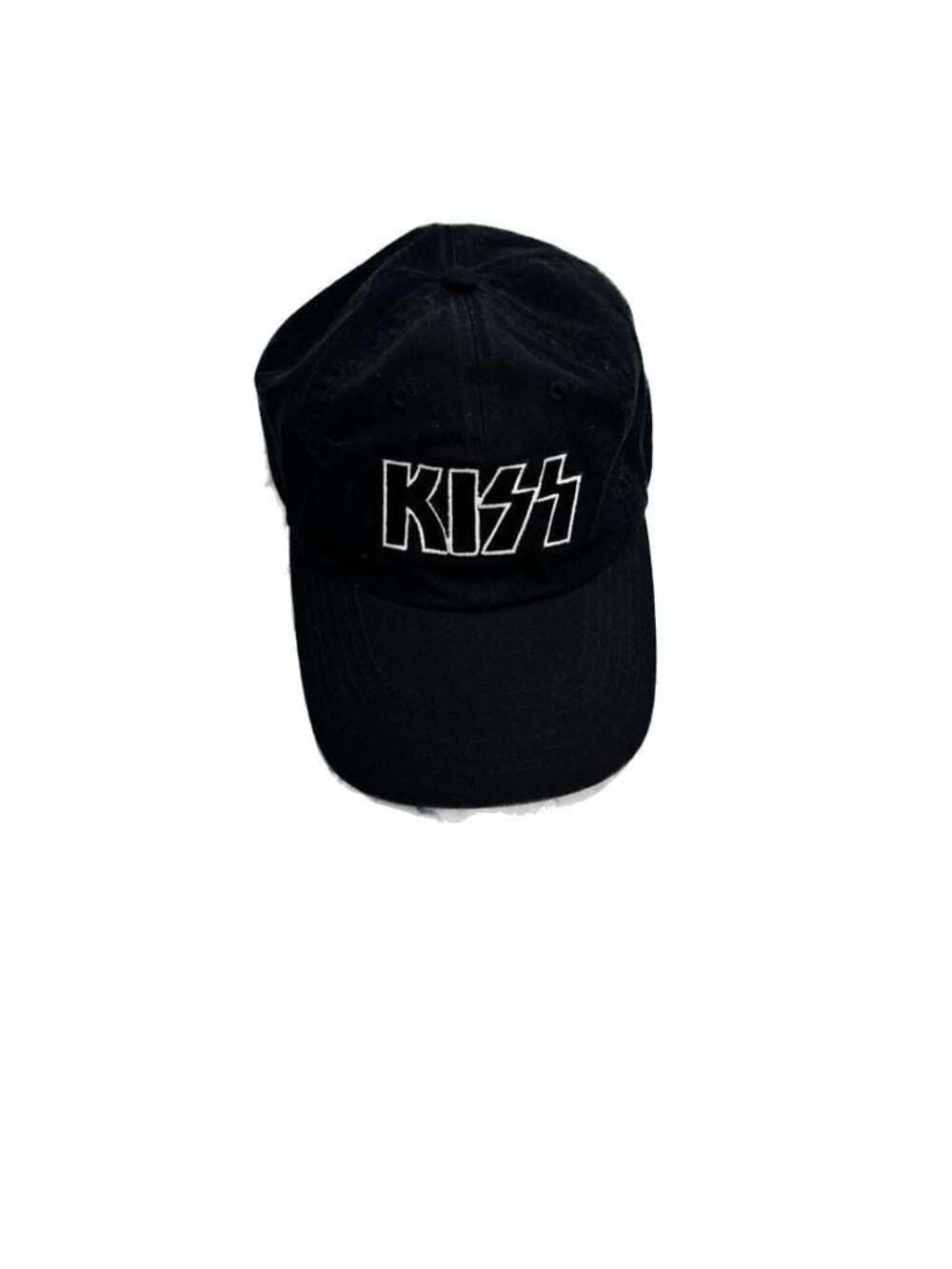 KISS Band Logo Embroidered Baseball Cap Black Adjustable Hat